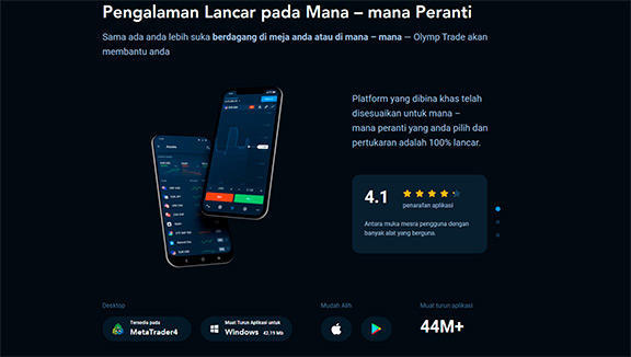 Platform Mudah Alih Olymp Trade 